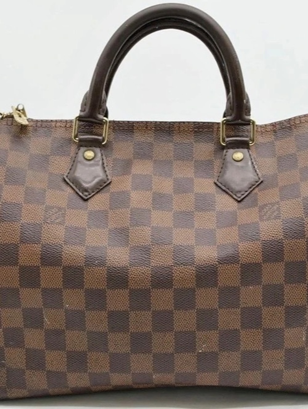 Louis Vuitton Damier Ebene Speedy 30 Satchel in Brown
